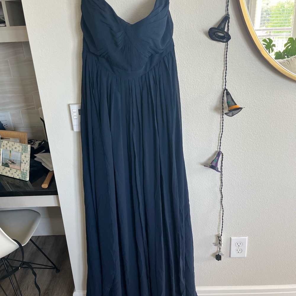 Jenny Yoo Navy Blue Mira Convertible Dress 18 - Picture 11 of 13